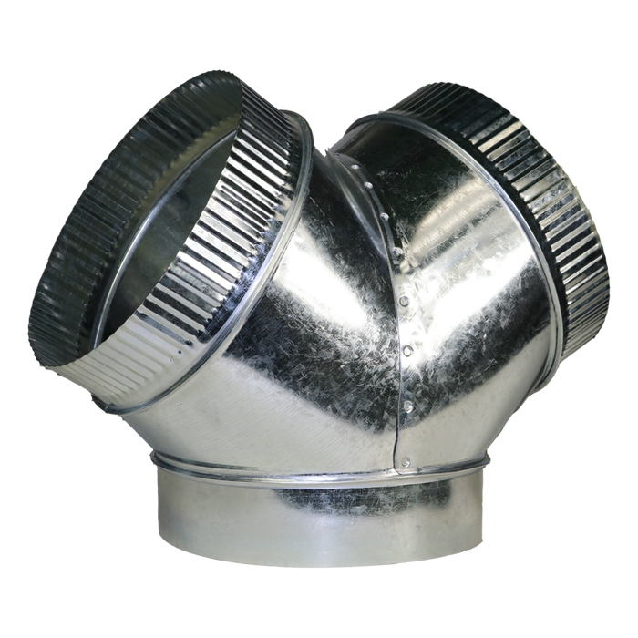 Y Duct Connector 6in x 6in x 6in