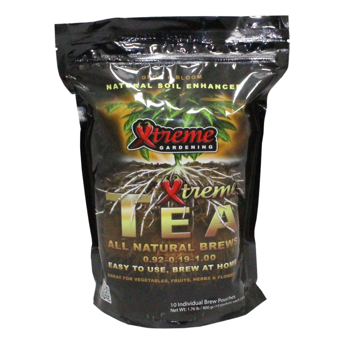 Xtreme Gardening Xtreme Tea Brews easy-to-use compost tea 80g (5 gal) 10 ct, 6/cs