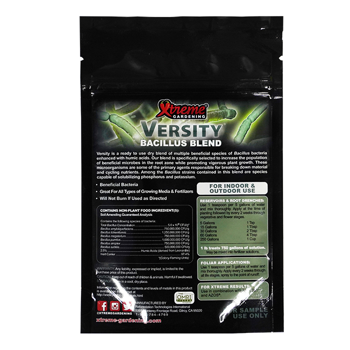 Xtreme Gardening Versity (SAMPLE)