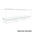 Trellis Box E Galvanized steel 6.5ft long Horizontal Trellis Side Bars and connectors (4 count/box)