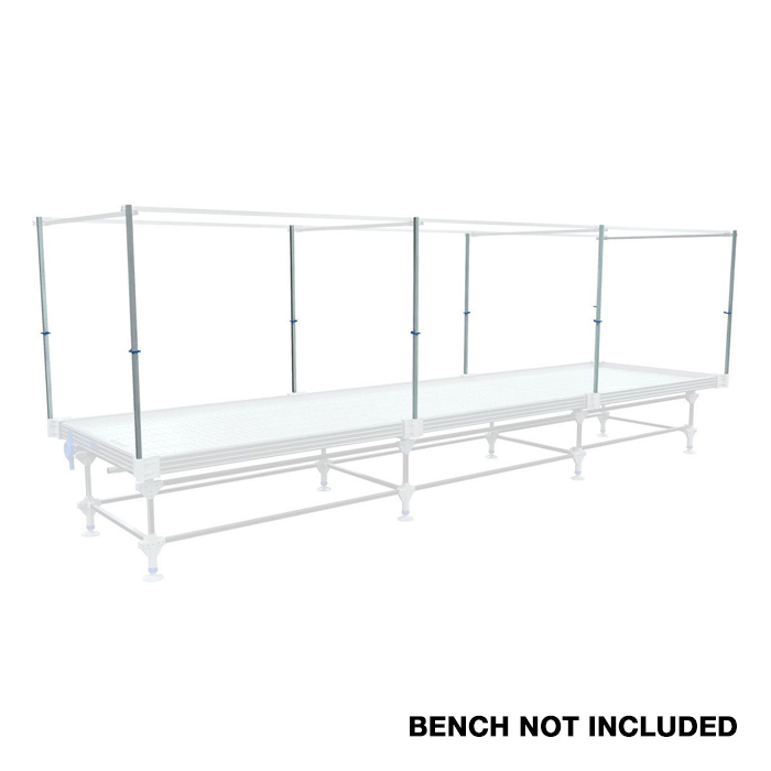 Trellis Box C Galvanized steel 4.5ft Trellis Vertical Poles with plastic cap and hanging clip (4 Count/box)