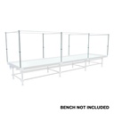 Trellis Box C Galvanized steel 4.5ft Trellis Vertical Poles with plastic cap and hanging clip (4 Count/box)