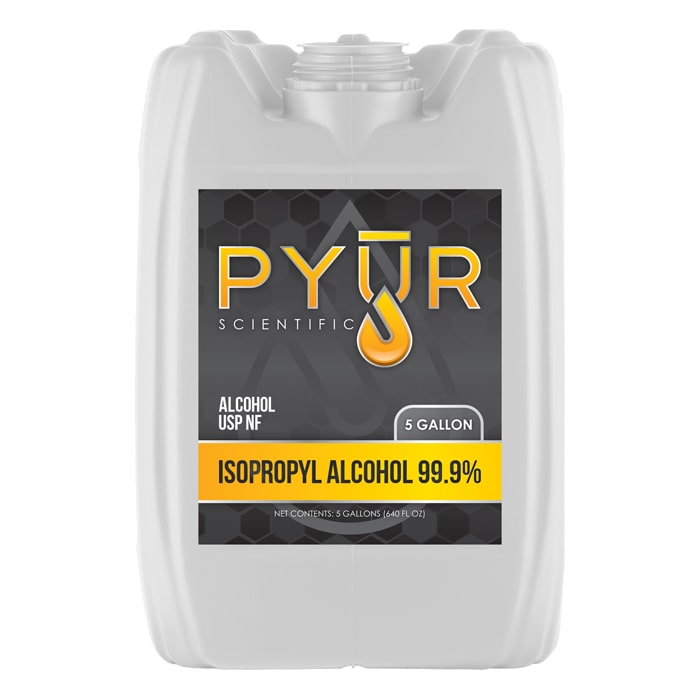 Pyur Scientific Isopropyl Alcohol 99.9% IPA 5 Gallon (DROP SHIP ITEM)