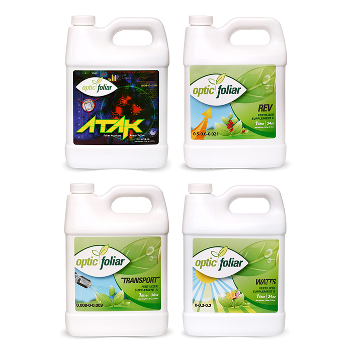 Optic Foliar 1L Sample 4 Pack (SAMPLES - NOT FOR RESALE)