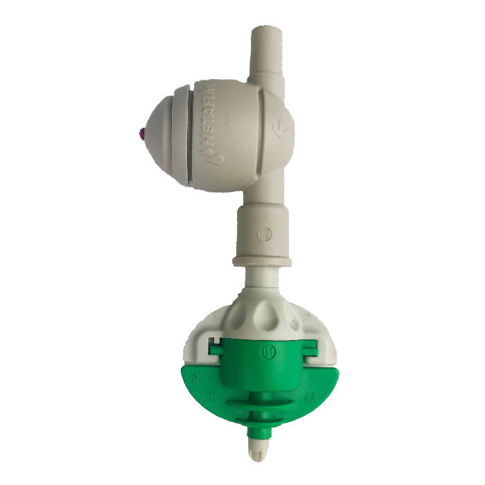 Netafim VibroNet Sprinkler, Green Nozzle with Check Valve 12.6GPH (25pcs/Bag)