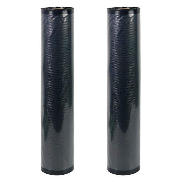 NatureVac Vacuum Seal Bags Black & Clear 15in x 19.5ft (2 Rolls/Box)