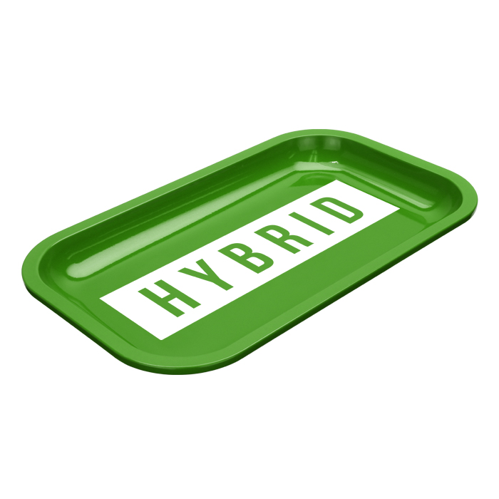 Med Dope Trays x Hybrid – Green background white logo 