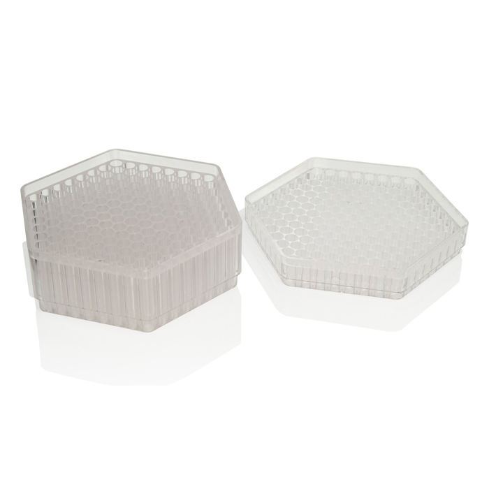 King Kone Pre Roll 169 Cone Filler Machine - 2 piece standard tray set (Bottom + Top) Clear