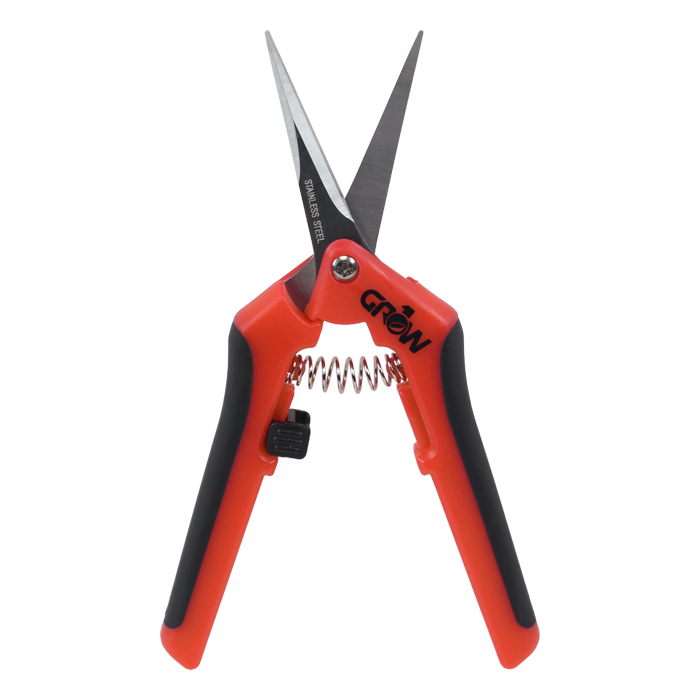 Grow1 Orange Trimming Shears, Curved Blade Scissors INCORRECT PACKAGING - SOLD "AS-IS"