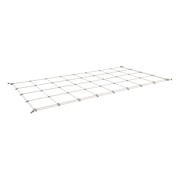 GROW1 Grow Tent Flexible Trellis Netting 4ft x 2ft 4in+6in Holes (2 Pack)