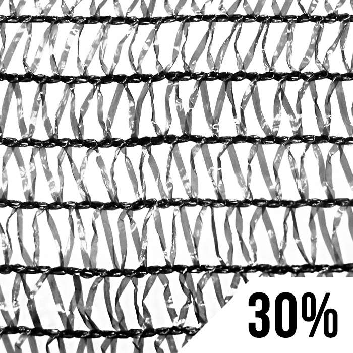 GROW1 Greenhouse Shade Cloth Black 30% Light Dep 20ft x 100ft