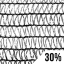 GROW1 Greenhouse Shade Cloth Black 30% Light Dep 20ft x 100ft