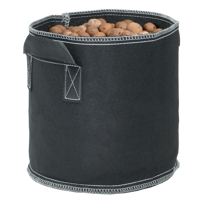 Grow1 Fabric Pot w/ Handles Black 3 Gallon