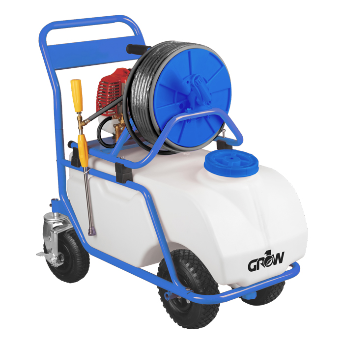 GROW1 CropCart 23 Gallon Gas Powered Ag Cart Sprayer 150ft Hose