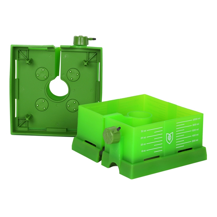 FloraFlex Square Flood & Drip Shield w/ Quicker Drippers