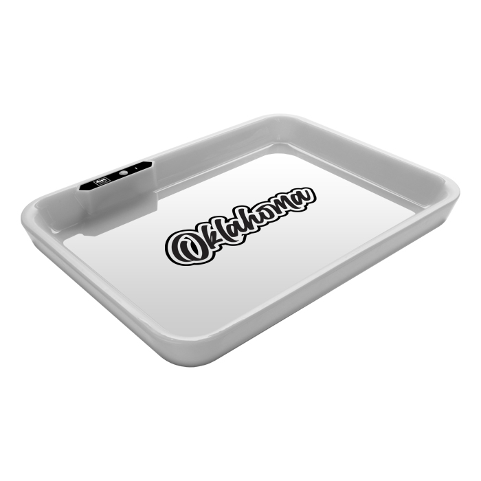 Dope Trays x Oklahoma – White background Black Logo