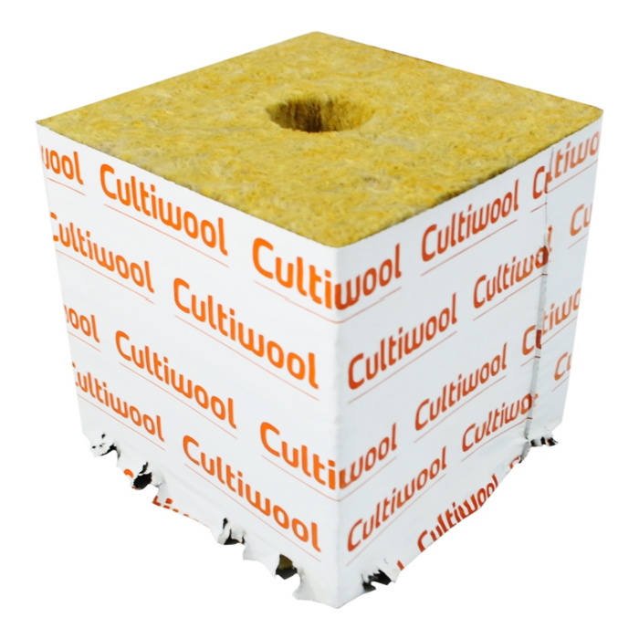 Cultiwool 6" x 6" x 6" Block w/ Optidrain (48 Block/Case)