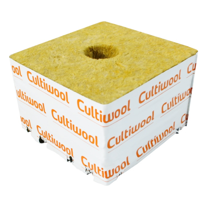 Cultiwool 6" x 6" x 4" Block w/ Optidrain (64 Blocks/Case)