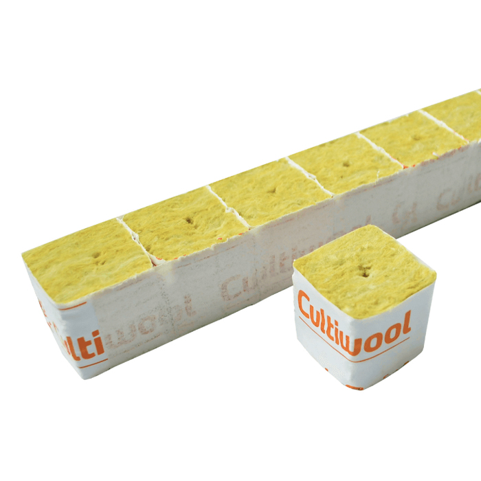 Cultiwool 1.5" x 1.5" x 1.5" Cubes w/ Shrinkwrap (Case of 2,250 Pieces)