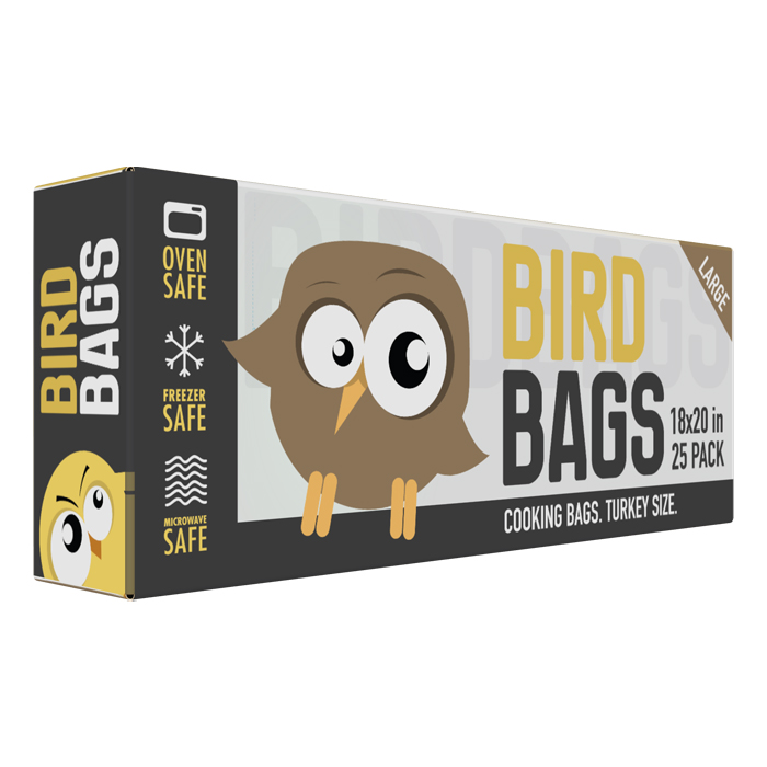Bird Bags 3 Gallon Turkey Bags 18" x 20" (25 Pack)