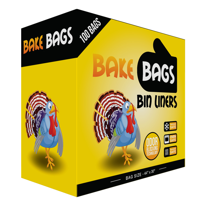 Bake Bags Bin Liners 44in x 30in (100 Pack)