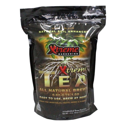 [XT8100] Xtreme Gardening Xtreme Tea Brews easy-to-use compost tea 80g (5 gal) 10 ct, 6/cs