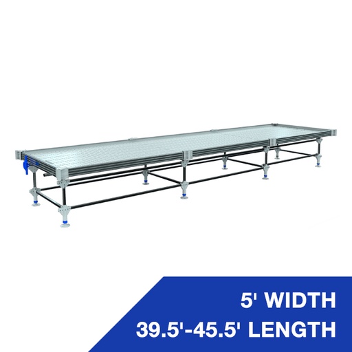 [HT-RB539-545] Wachsen 5' Rolling Bench 39.5'-45.5' Length