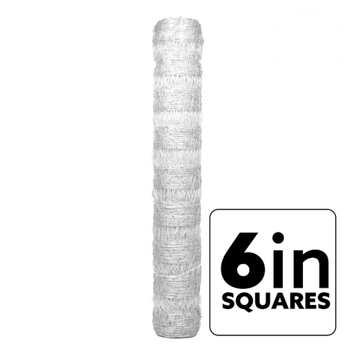 [118106] VineLine Durable Plastic Trellis Netting White Roll 8ft x 1000ft w/ 6in Squares