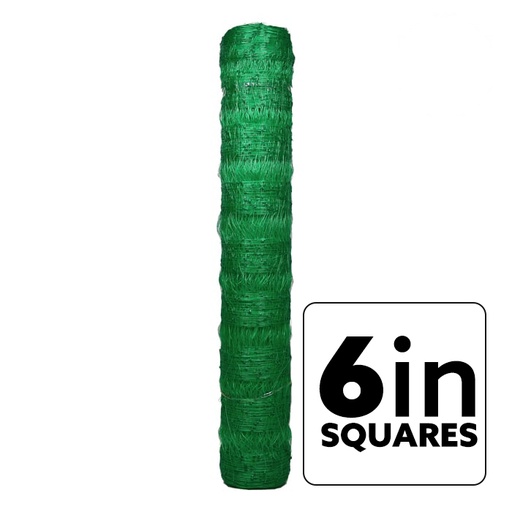 [116000GR] VineLine Durable Plastic Trellis Netting Green Roll 6.5ft x 1000ft