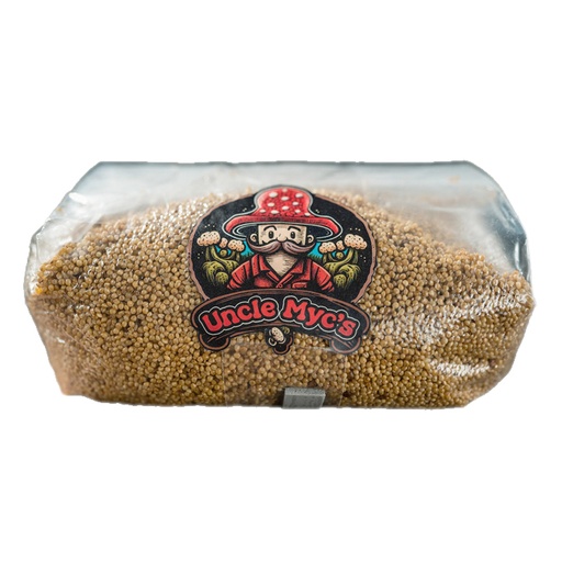 [UN-MLT4] Uncle Myc's Millet Grain 100% Sterilized Mushroom Spawn Bag 4lbs