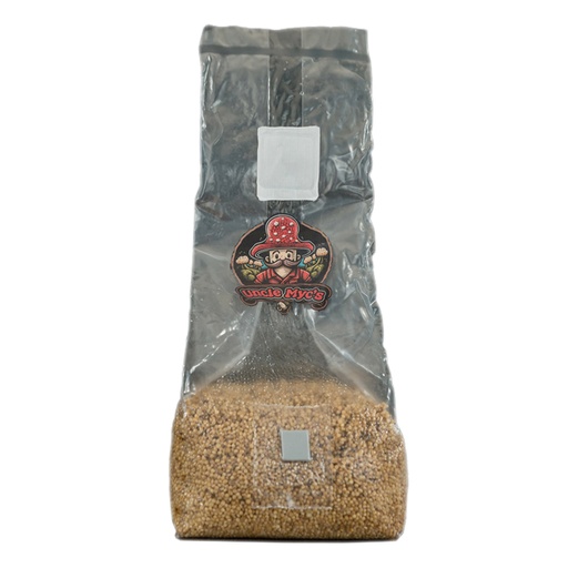 [UN-MLT2] Uncle Myc's Millet Grain 100% Sterilized Mushroom Spawn Bag 2lbs