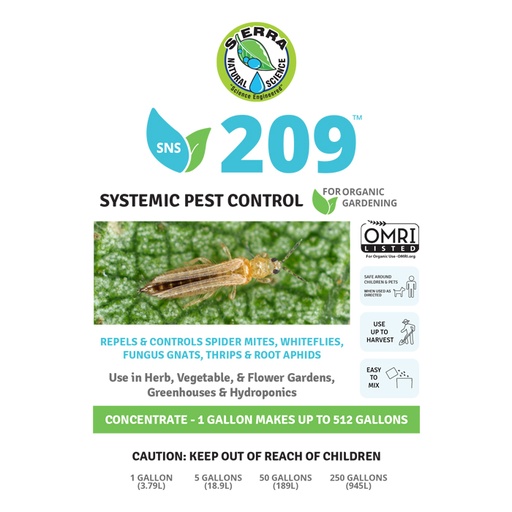 [SNS209-250GAL] SNS 209 Systemic Pest Control 250 Gallon (SPECIAL ORDER ITEM)