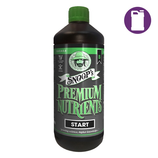 [SPSTART-B1LTR] Snoop's Premium Nutrients Start B 1ltr 0-2.6-4.3 (Soil, Hydro Run To Waste - Hydro Recirculating)