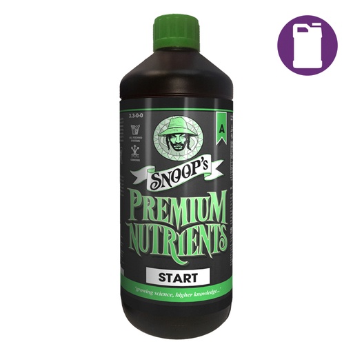 [SPSTART-A1LTR] Snoop's Premium Nutrients Start A 1ltr 4-0-0 (Soil, Hydro Run To Waste - Hydro Recirculating)