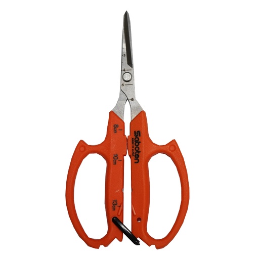 [553460] Saboten Automatic Professional Trimming Shears Curved blades Scissors - Orange (PT-20)