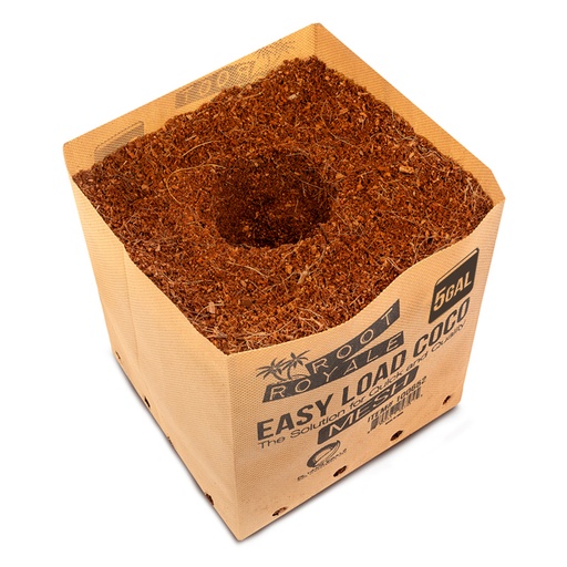 [100655] Root Royale Easy Load Coco Mesh Grow Bags 5 Gallon