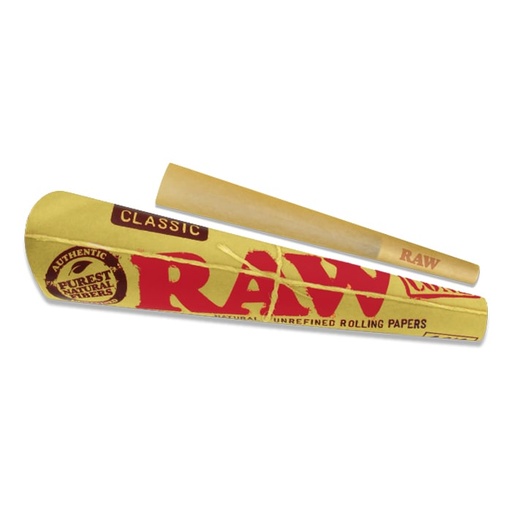 [HBRAWCONE3PK] RAW Classic Cones King Size 3 Cones/Pack - Box of 32