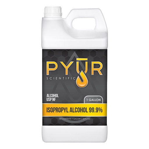 [870040] Pyur Scientific Isopropyl Alcohol 99.9% IPA 1 Gallon (DROP SHIP ITEM)