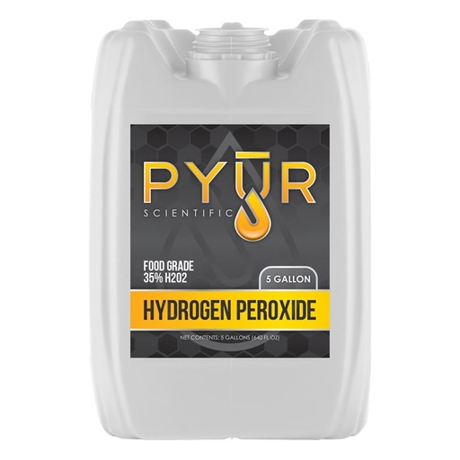 [870305] Pyur Scientific Hydrogen Peroxide 34% H2O2 5 Gallon (DROP SHIP ITEM)