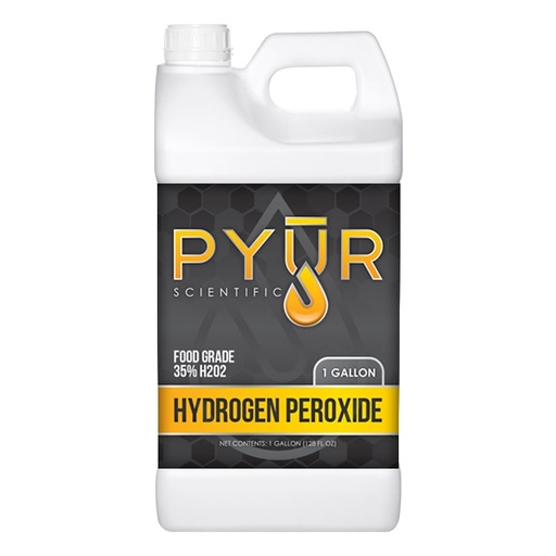 [870301] Pyur Scientific Hydrogen Peroxide 34% H2O2 1 Gallon (DROP SHIP ITEM)