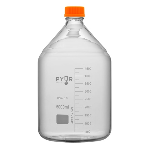 [625000] Pyur Scientific Glass Reagent Media Storage Bottle 5000ml
