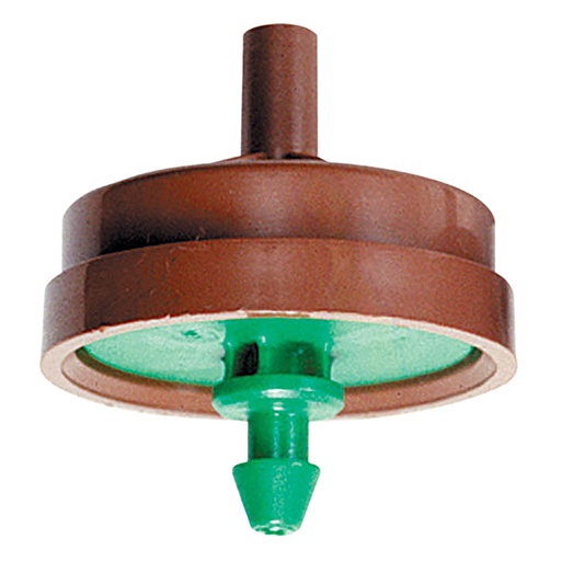 [21020-001510] Netafim Woodpecker Pressure Compensating Dripper 2.0GPH Brown/Green (25pcs/Bag)