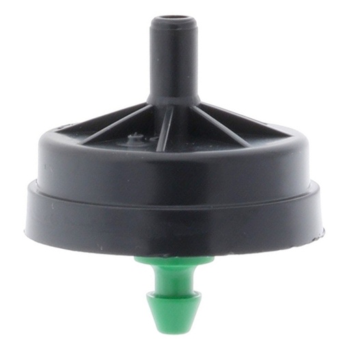 [21020-001235] Netafim Woodpecker Pressure Compensating Dripper 2.0GPH Black/Green (250pcs/Bag)