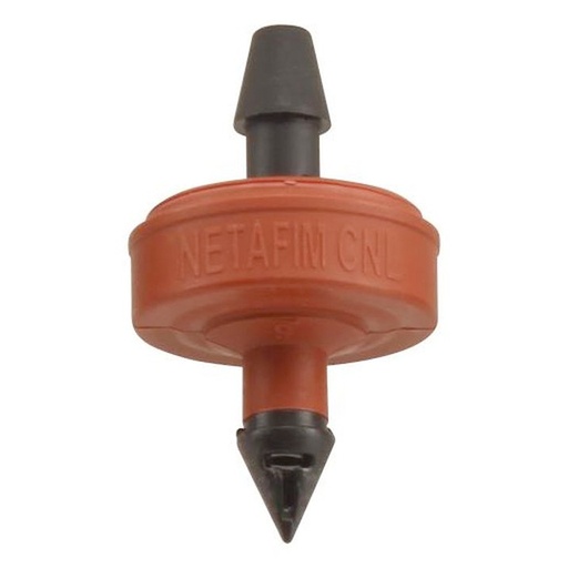 [21520-003833] Netafim Self Piercing Woodpecker Pressure Compensating Junior Dripper w/ CNL 2.0GPH Red (25pcs/Bag)
