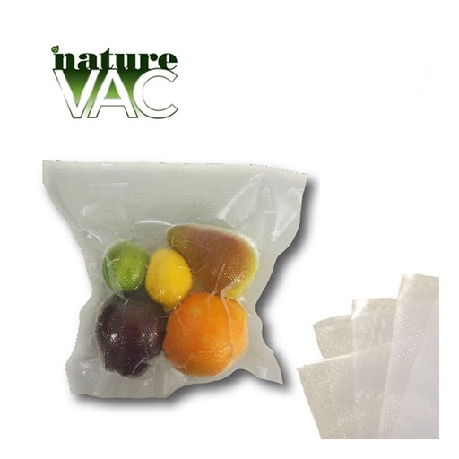 [797000] NatureVAC 11"x24" Precut Vacuum Seal Bags All Clear (50-pack)