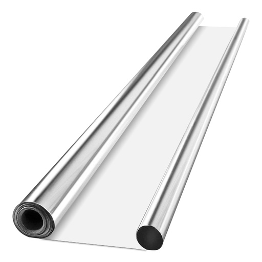 [112025] Mylar Reflective Film on White 2mil 4ft x 25ft