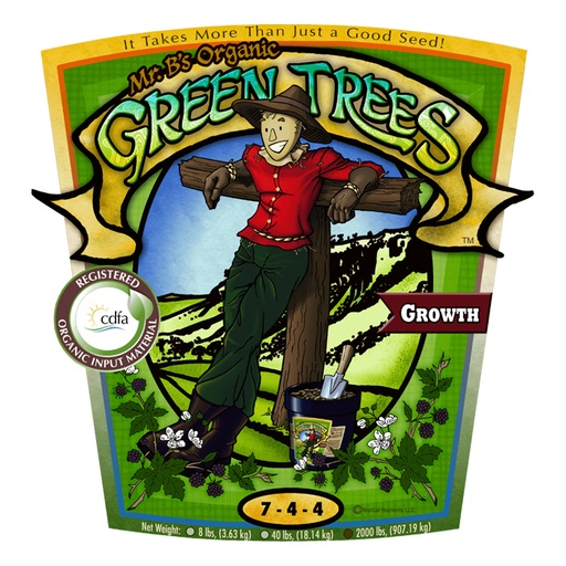 [MR-OG744-2000] Mr. B's Green Trees Organic Growth 2000lbs (SPECIAL ORDER ITEM)