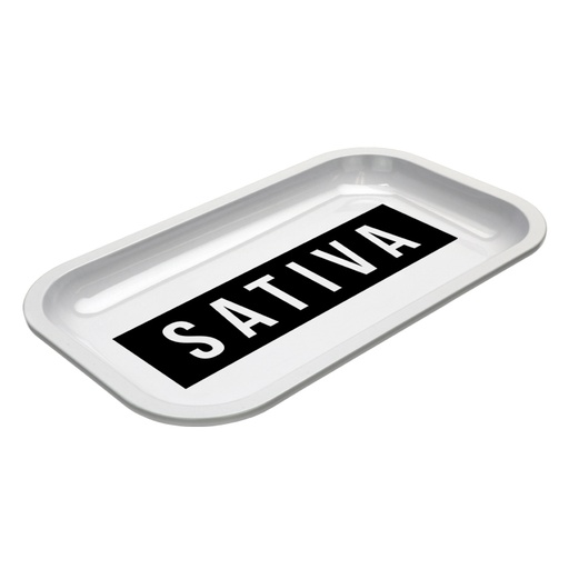 [914550] Med Dope Trays x Sativa – White background Black logo   