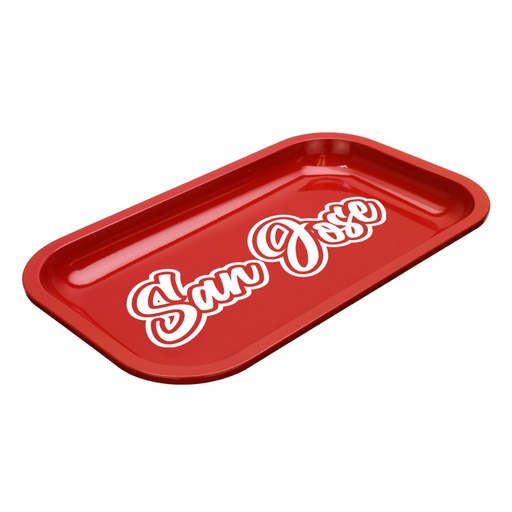 [914600] Med Dope Trays x San Jose – Red background white logo  