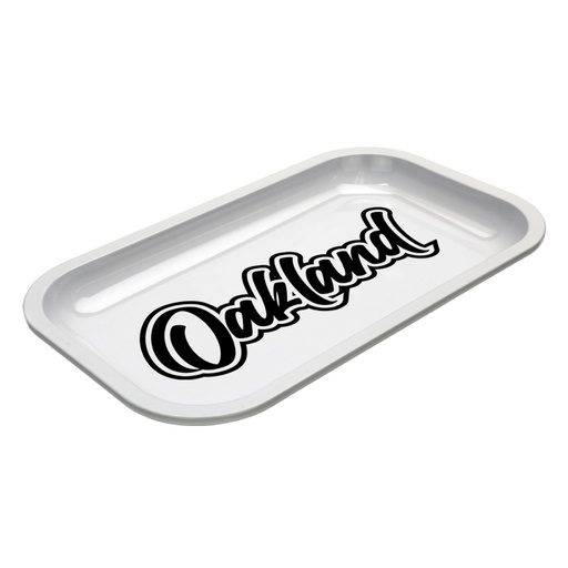 [914520] Med Dope Trays x Oakland – White Background Black Logo             